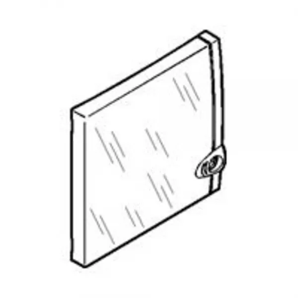legrand-porte ip40 ik07 pour coffret capacit� mini 8 � 9 modules - transparente (001338)