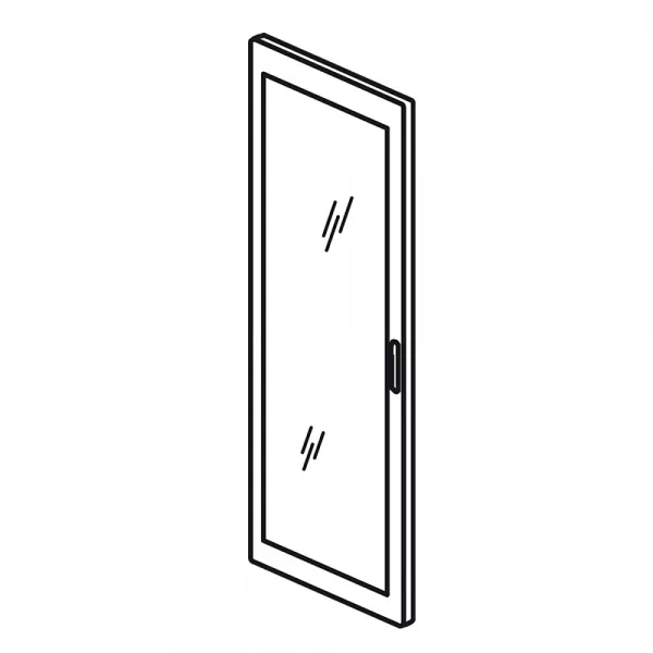 legrand-porte vitr�e r�versible galb�e pour armoire xl�4000 larg.725mm et hauteur 2000mm (020564)