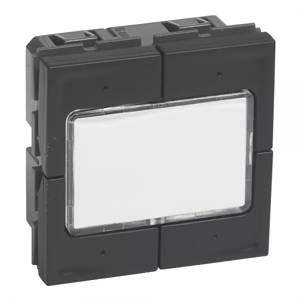 legrand-poussoir 4 positions mosaic 2 modules - noir mat (079146l)