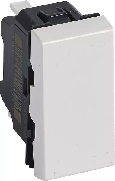 legrand-poussoir 6a 250v~ mosaic 1 module - blanc (077030)
