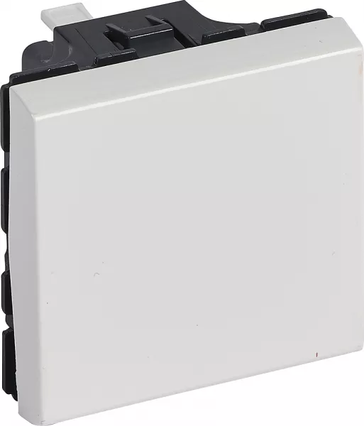 legrand-poussoir 6a 250v~ mosaic 2 modules - blanc (077040)