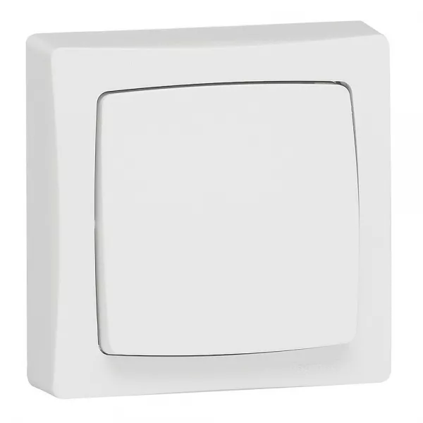 legrand-poussoir 6a appareillage saillie complet - blanc (086006)