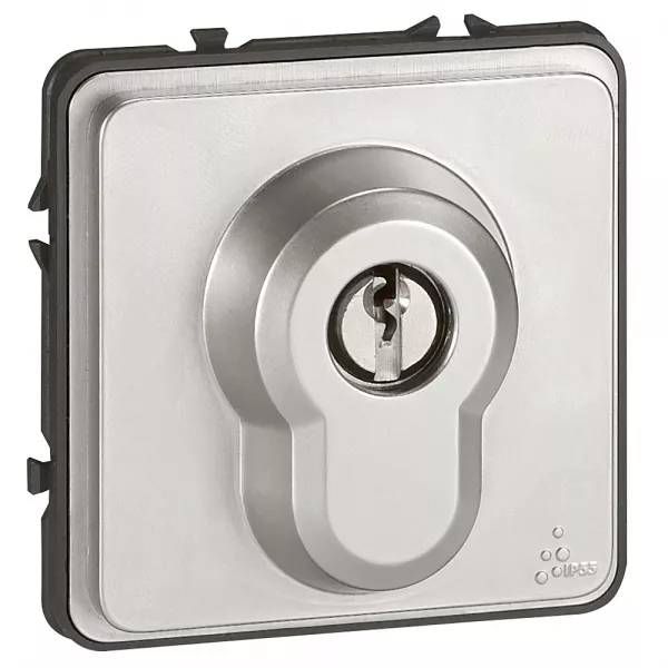 legrand-poussoir � cl� 3 positions 6a 250v~ soliroc ik10 ip54 (077875)