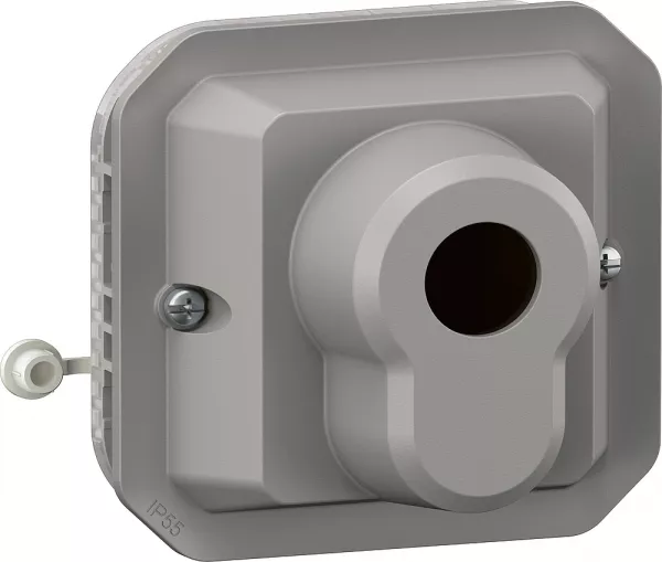 legrand-poussoir � cl� acc�s s�curis� 3 positions plexo composable gris (069705l)