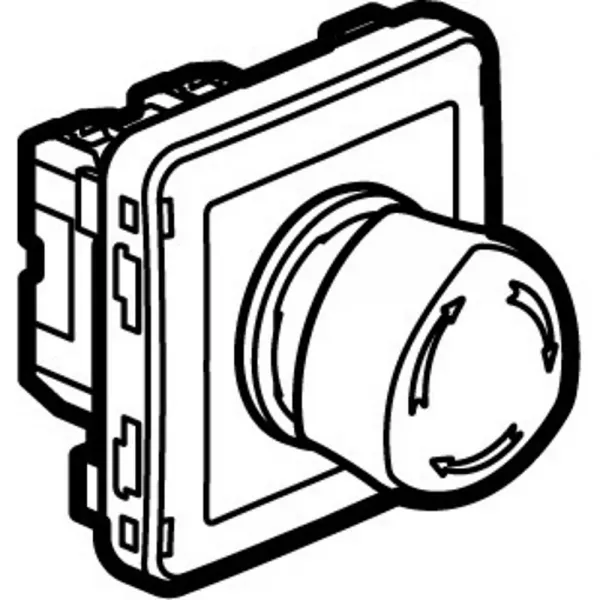 legrand-poussoir � d�verrouillage par 1/4 de tour �tanche plexo composable gris/jaune (069549)