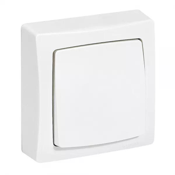 legrand-poussoir appareillage saillie - finition blanc (097608)