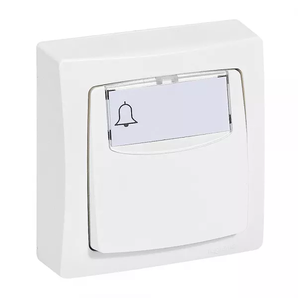 legrand-poussoir avec porte-�tiquette appareillage saillie - blanc (097611)