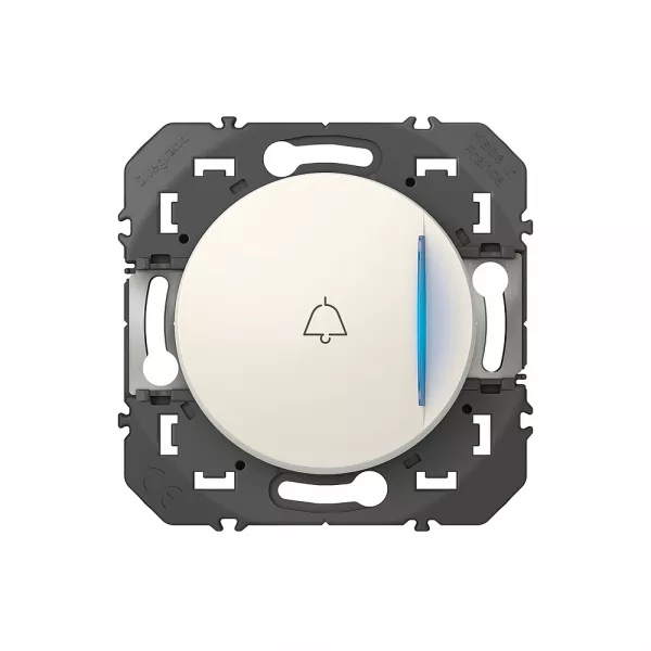 legrand-poussoir avec voyant lumineux marquage sonnette dooxie 6a 250v~ finition blanc (095209)