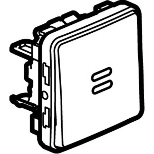 legrand-poussoir �tanche no lumineux plexo composable ip55 10a blanc artic antimicrobien (070732)