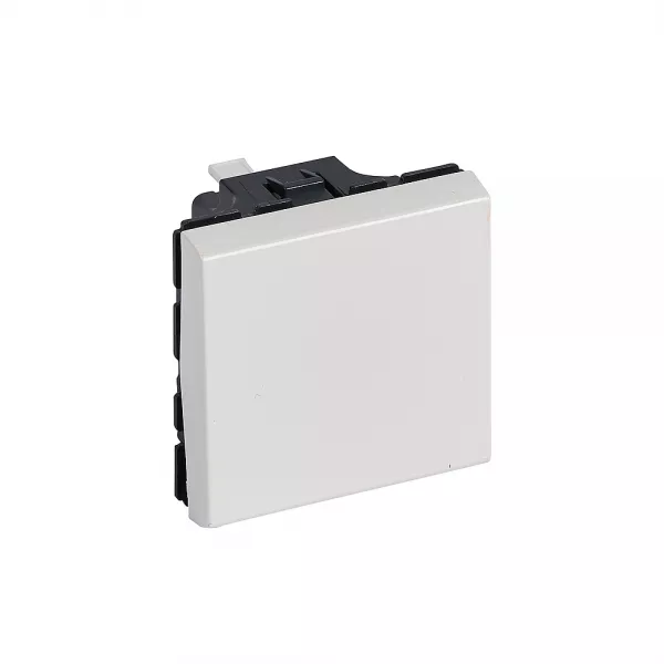 legrand-poussoir inverseur 6a 250v~ mosaic 2 modules - blanc (077041)