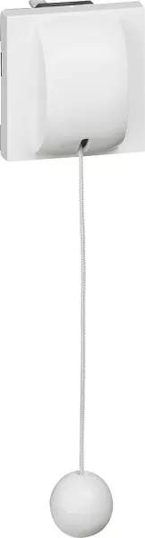 legrand-poussoir inverseur � tirage 6a 250v~ mosaic 2 modules - blanc (077044)