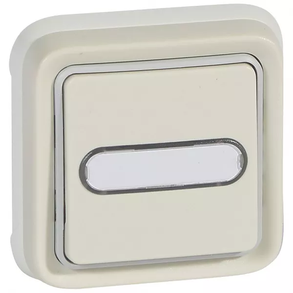 legrand-poussoir inverseur lumineux porte-�tiquette plexo complet ip55 encastr� - blanc (069864)