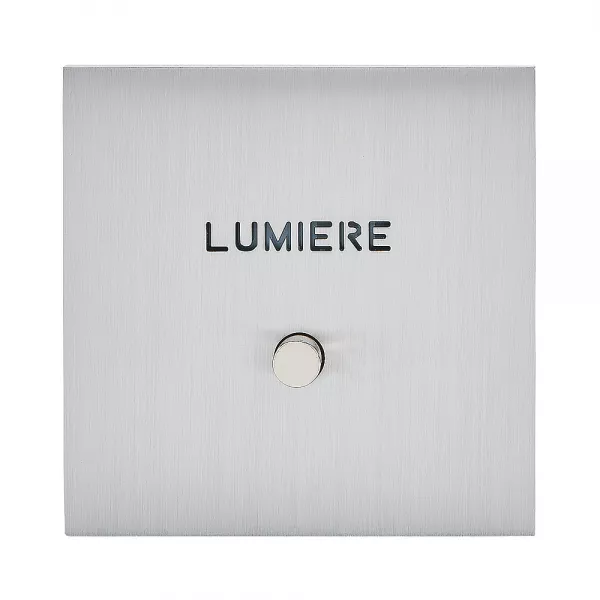 legrand-poussoir lumineux \ lumi�re\  - epure acier bross� art d\'arnould (67492)