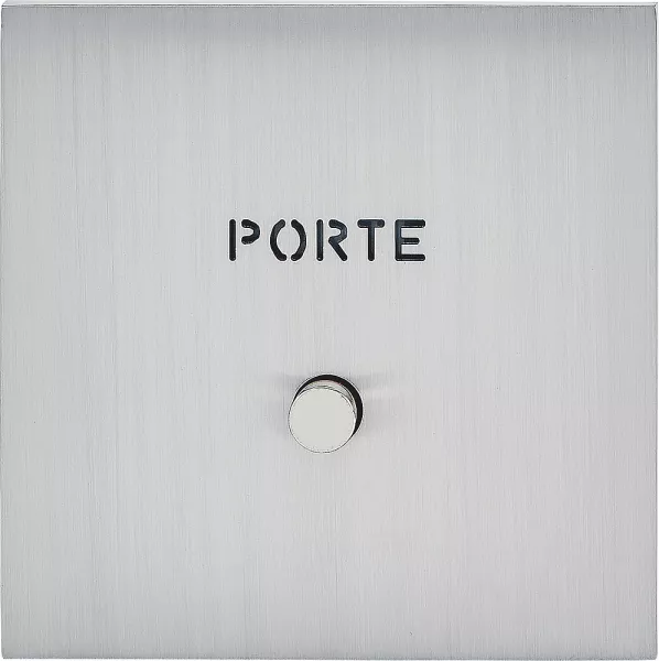 legrand-poussoir lumineux \ porte\  - epure acier bross� art d\'arnould (67491)