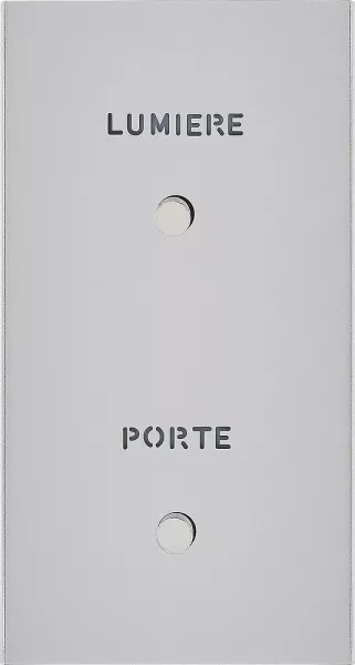 legrand-poussoir lumineux \ porte\  et \ lumi�re\  - epure acier satin art d\'arnould (67593)