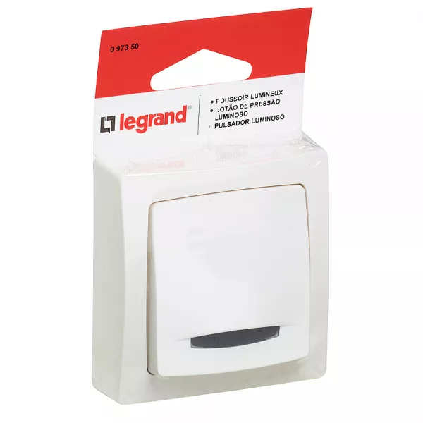 legrand-poussoir lumineux (voyant fourni) appareillage saillie - blanc (097350)