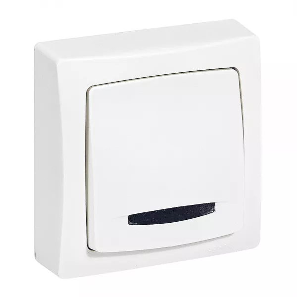 legrand-poussoir lumineux avec voyant fourni appareillage saillie - blanc (097610)