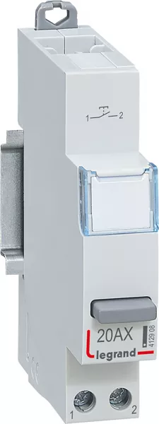 legrand-poussoir modulaire simple fonction contact 1no - 1 module (412908)