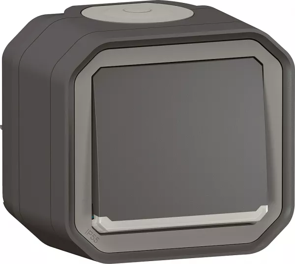legrand-poussoir no lumineux plexo complet saillie anthracite (069782l)