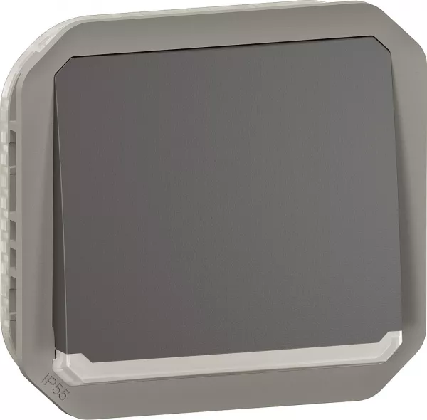 legrand-poussoir no lumineux plexo composable - anthracite (070083)