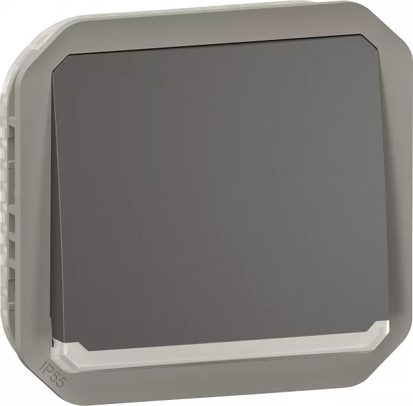 legrand-poussoir no lumineux plexo composable anthracite (069813l)