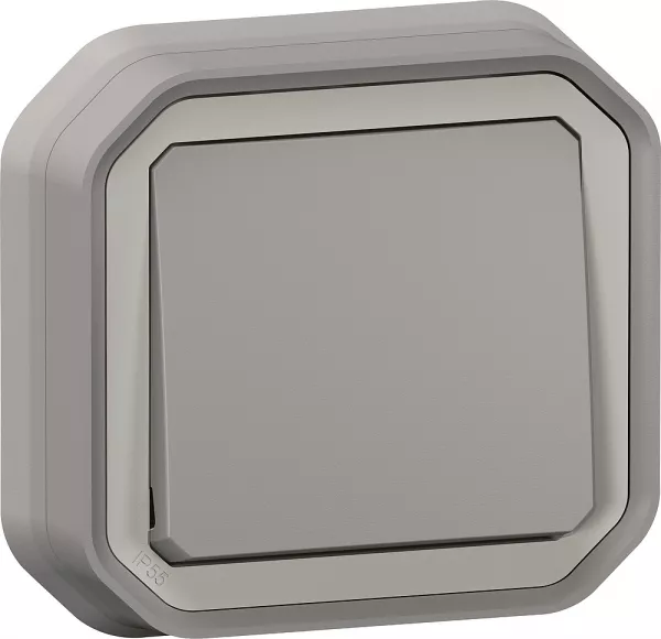 legrand-poussoir no plexo complet encastr� - gris (069820l)