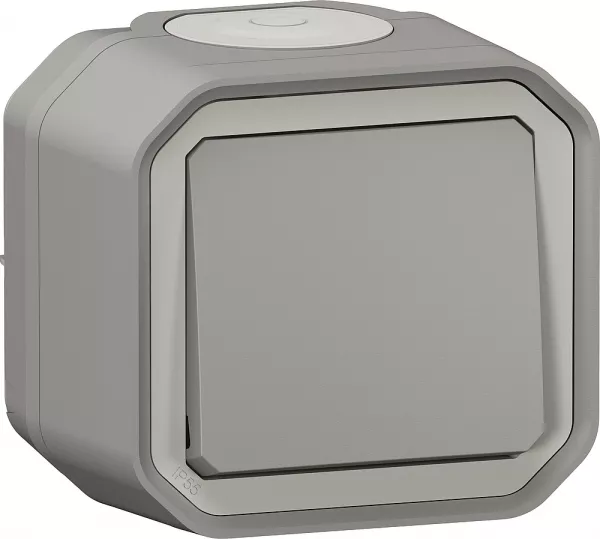 legrand-poussoir no plexo complet saillie - finition gris (070009)