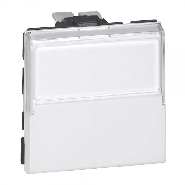 legrand-poussoir porte-�tiquette mosaic - 2 modules - blanc (099629)