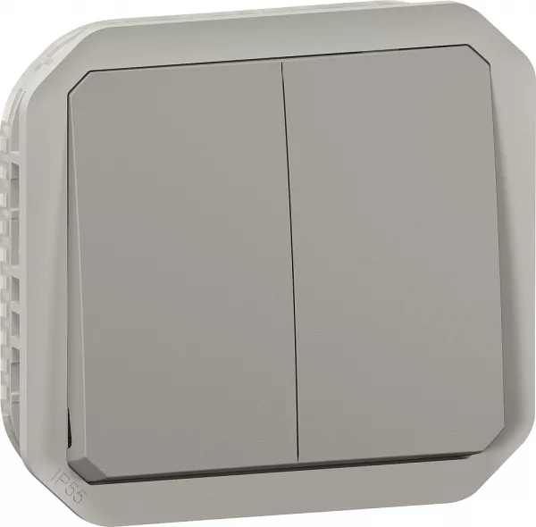legrand-poussoir pour volets roulants plexo composable gris (069539l)