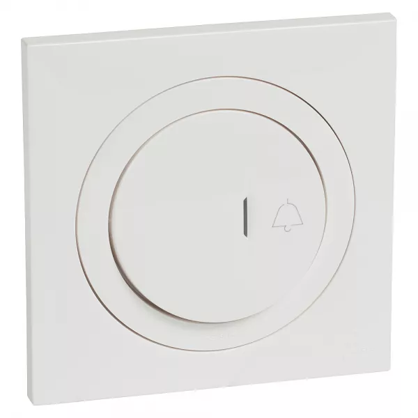 legrand-poussoir simple lumineux + cadenas dooxie ip44 6a 250v~ et plaque carr�e blanche (600010)