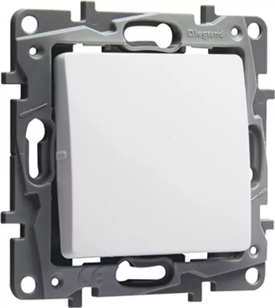 legrand-poussoir simple nilo� 6a 250v~ no-nf - finition pur (664705)