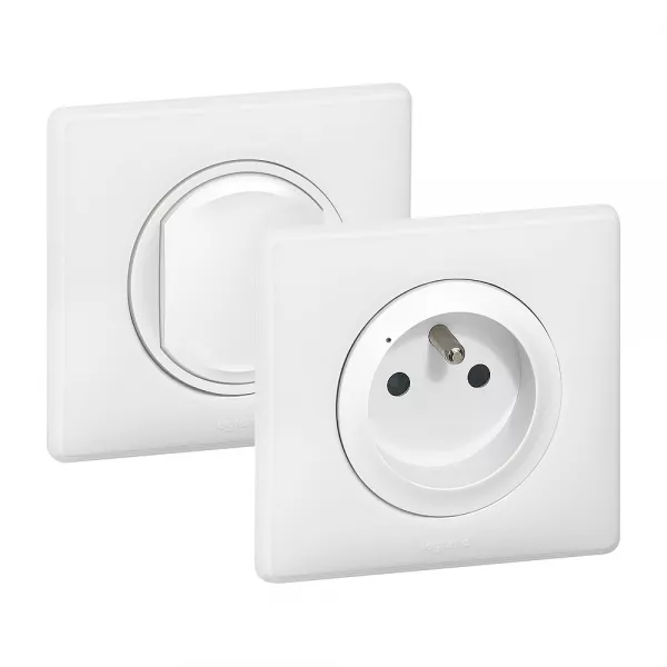 legrand-pr�t � poser c�liane cr�er une prise command�e : prise + cde sans fil - blanc (067634)