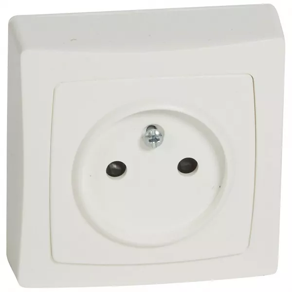 legrand-prise 2p avec �clips de protection appareillage saillie complet - blanc (086022)