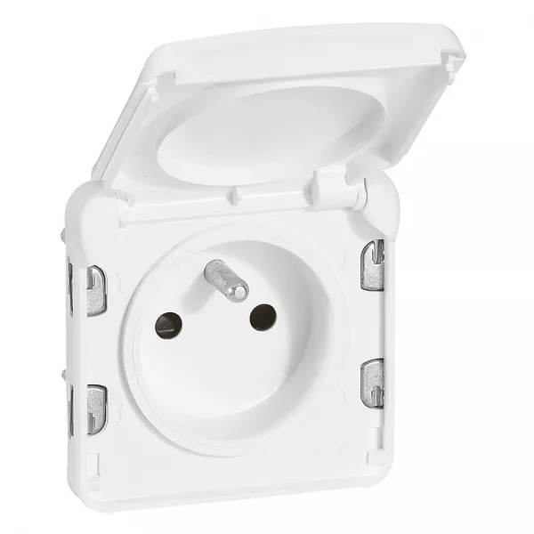 legrand-prise 2p+t � �clips de protection plexo composable blanc antimicrobien (070721)