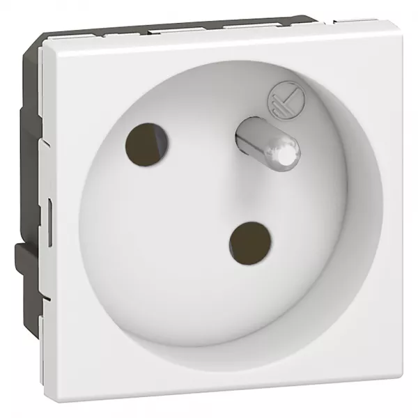 legrand-prise 2p+t inclin�e � 45� ik07 mosaic bornes auto 2 modules - blanc (077145)