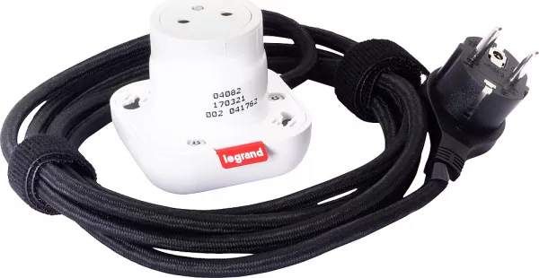 legrand-prise 2p+t surface electr\'on incara 1 poste - blanc (654900)