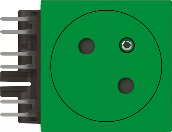 legrand-prise 2p+t surface mosaic link 2 modules + acc de raccordement livr� - vert (077193l)