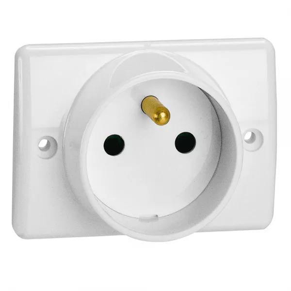 legrand-prise � encastrer pour plinthe 2p+t 16a 250v~ blanc (050860)