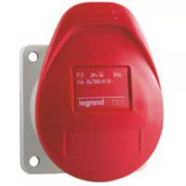 legrand-prise � encombrement r�duit fixe p17 ip44 16a - 380v~ � 415v~ - 3p+n+t (057359)