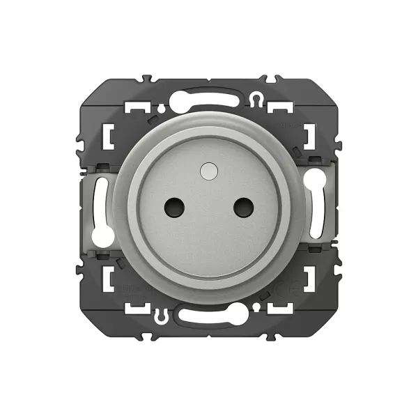 legrand-prise de courant 2p � puits dooxie 16a finition alu - sachet (095244)