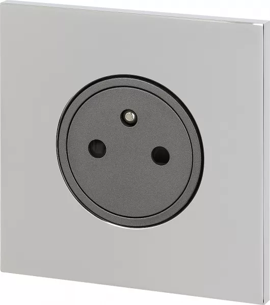 legrand-prise de courant 2p+t 16a 250v - epure acier miroir art d\'arnould (67631)