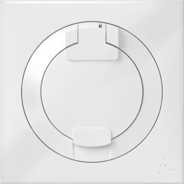legrand-prise de courant 2p+t � puits dooxie 16a ip44 livr�e avec plaque carr�e blanche (600344)