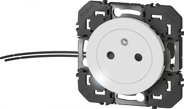 legrand-prise de courant 2p+t � voyant surface dooxie 16a finition blanc (600320)