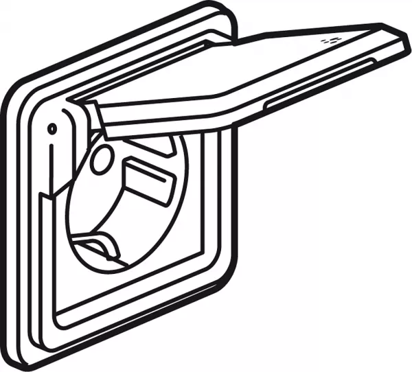legrand-prise de courant 2p+t avec volet standard germanique soliroc ip55 bornes � vis (077835)