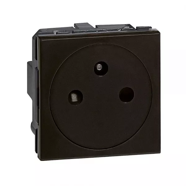 legrand-prise de courant 2p+t surface mosaic bornes automatiques 2 modules - noir mat (079121l)