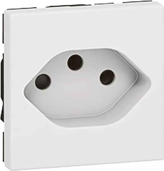 legrand-prise de courant 2p+t type 13 standard suisse mosaic 2 modules - blanc (077506)
