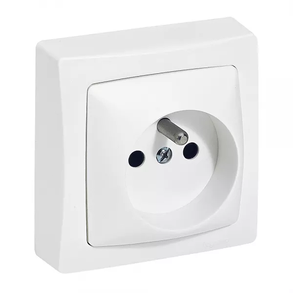 legrand-prise de courant avec terre appareillage saillie bornes auto - blanc (097616)