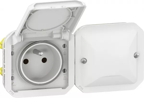 legrand-prise de courant connect�e plexo with netatmo 2 postes blanc (069882l)