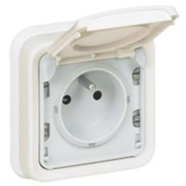 legrand-prise de courant �tanche volet de protection ip55 plexo complet encastr� - blanc (069987)