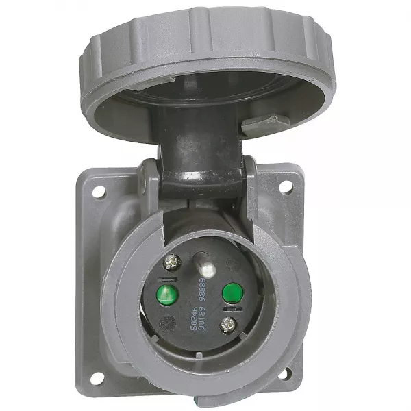 legrand-prise de courant fixe 2p+t 250v~ brochage domestique hypra ip66/67-55 plastique (053911)